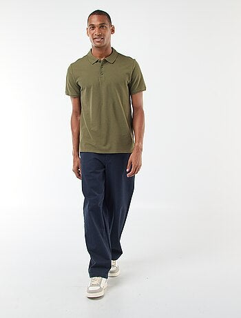 Polo en piqué de coton
