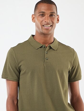 Polo en piqué de coton
