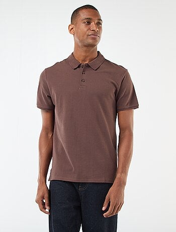 Polo en piqué de coton