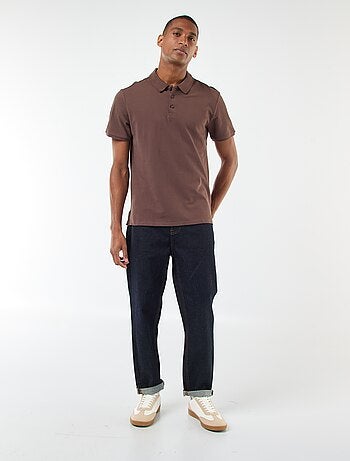 Polo en piqué de coton