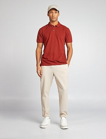 Polo en piqué de coton