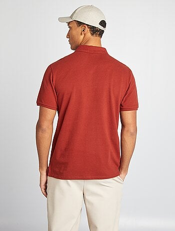 Polo en piqué de coton