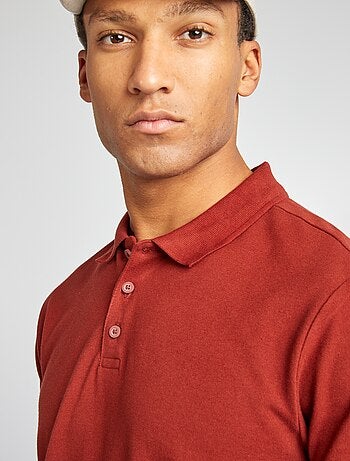 Polo en piqué de coton