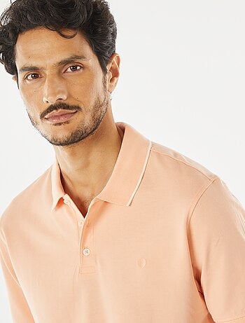 Polo en piqué de coton