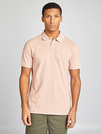 Polo en piqué de coton