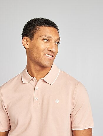 Polo en piqué de coton