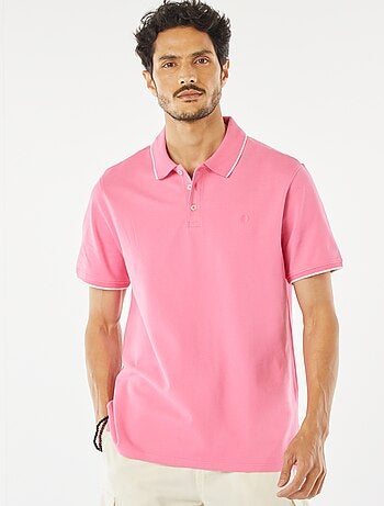 Polo en piqué de coton