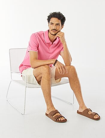 Polo en piqué de coton