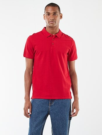 Polo en piqué de coton