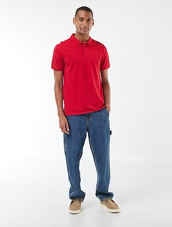 Polo en piqué de coton