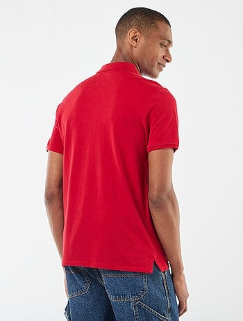 Polo en piqué de coton