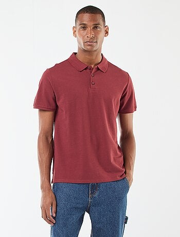 Polo en piqué de coton