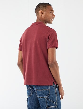 Polo en piqué de coton