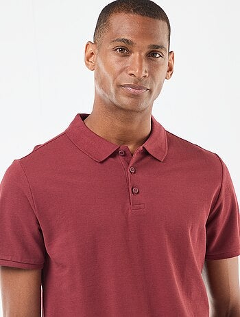 Polo en piqué de coton