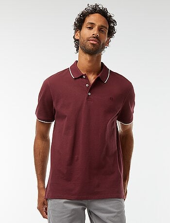 Polo en piqué de coton