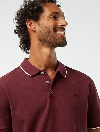 Polo en piqué de coton