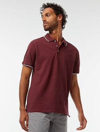 Polo en piqué de coton