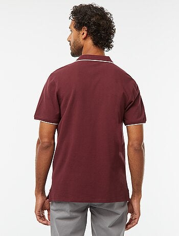 Polo en piqué de coton