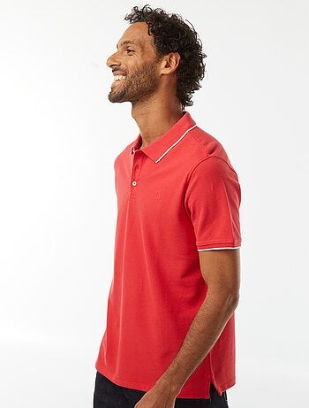 Polo en piqué de coton