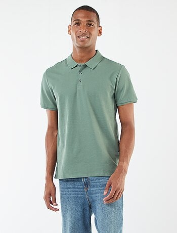 Polo en piqué de coton