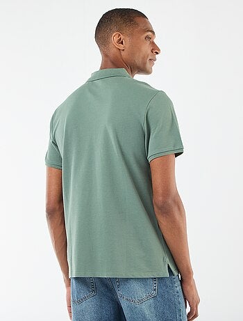 Polo en piqué de coton