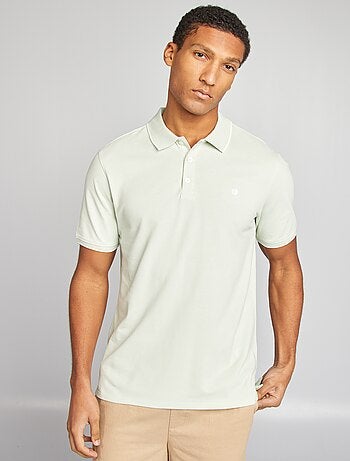 Polo en piqué de coton