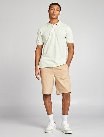 Polo en piqué de coton