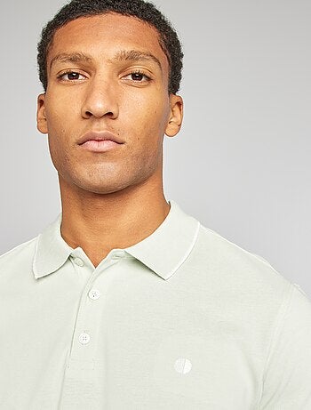 Polo en piqué de coton