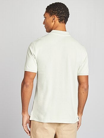 Polo en piqué de coton