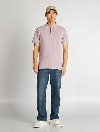 Polo en piqué de coton