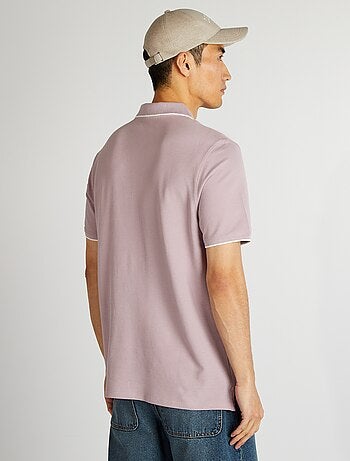 Polo en piqué de coton
