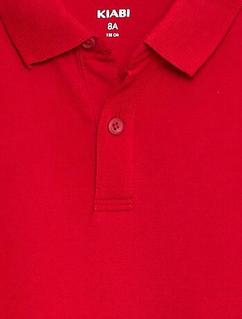 Polo manches longues en maille piquée