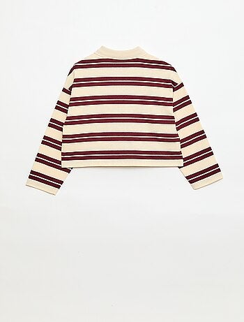 Polo oversize à rayures