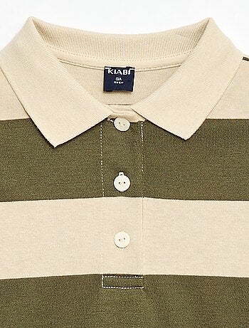 Polo oversize à rayures