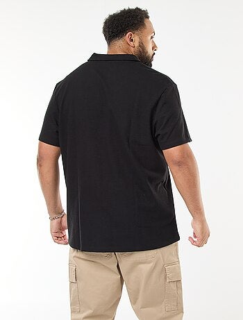 Polo regular en coton uni