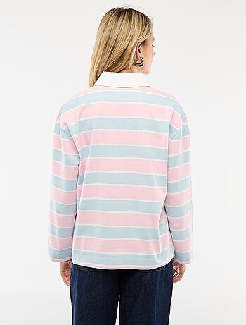 Polo style rugby à manches longues