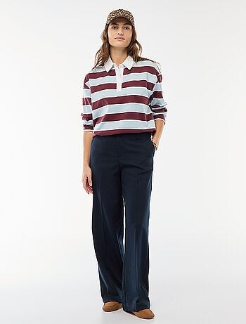 Polo style rugby à manches longues