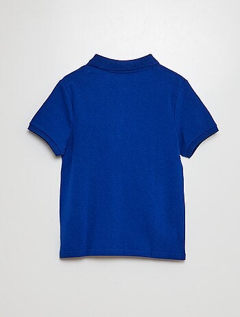 Polo uni en maille piquée