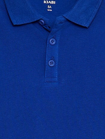Polo uni en maille piquée