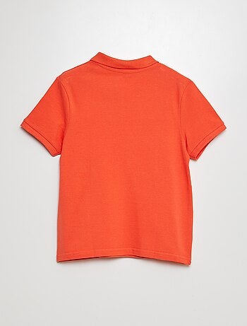 Polo uni en maille piquée