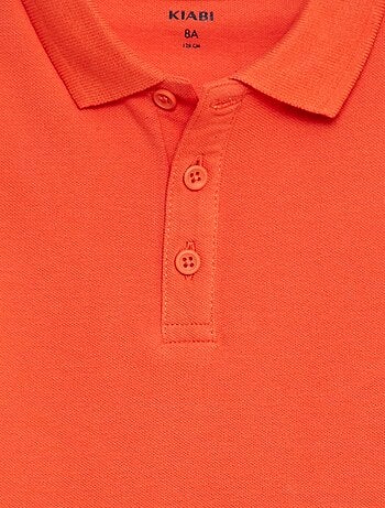 Polo uni en maille piquée