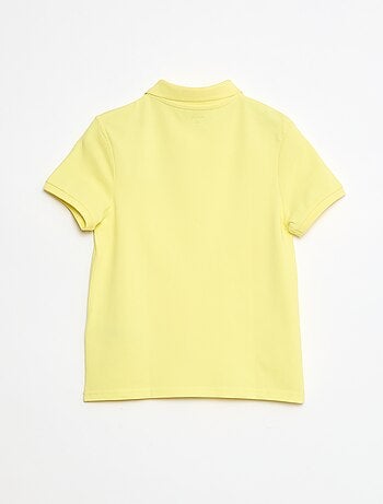 Polo uni en maille piquée