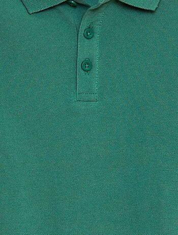 Polo uni en maille piquée