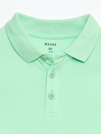 Polo uni en maille piquée