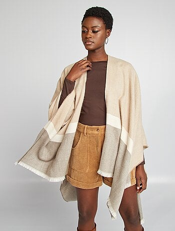 Poncho à franges