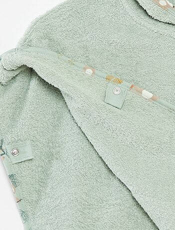 Poncho de bain avec broderies et poche kangourou