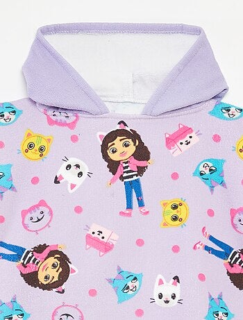 Poncho de bain 'Gabby et la maison magique' en éponge