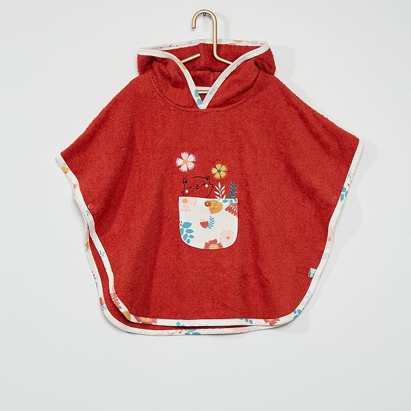 Poncho De Bain Oursonne Bebe Fille Rouge Kiabi 13 00