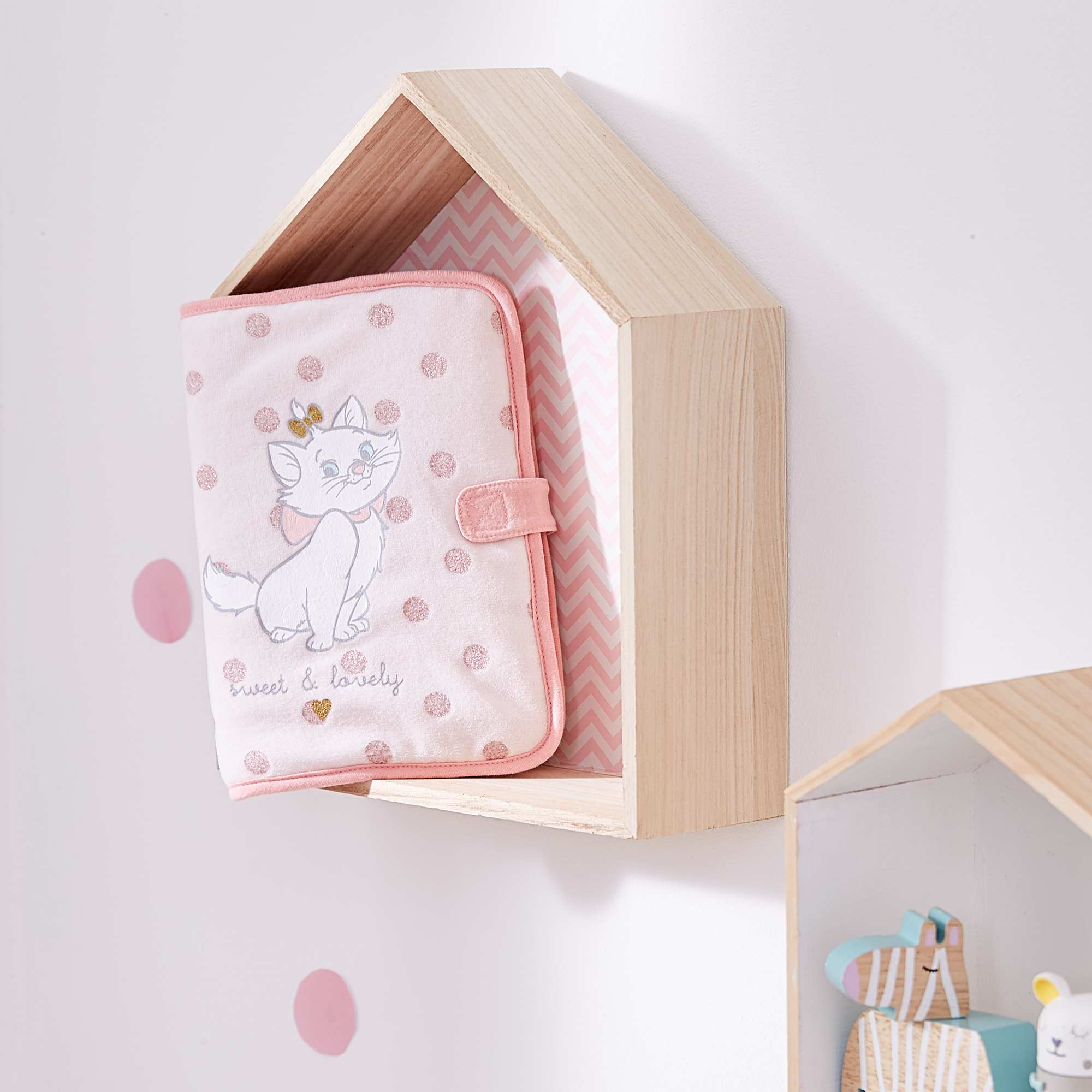 Protège carnet de santé 'Marie' Bébé fille - rose - Kiabi - 8,00€