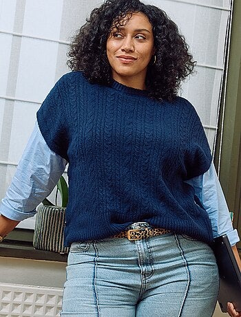 Pull 2-en-1 avec chemise